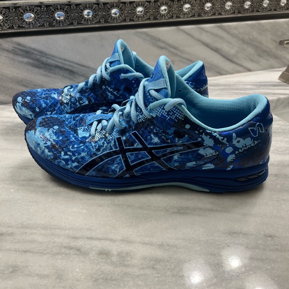ASICS Men’s Training Shoe in Blue Digital Camo, Size 12. Excellent condition!! - Picture 3 of 4